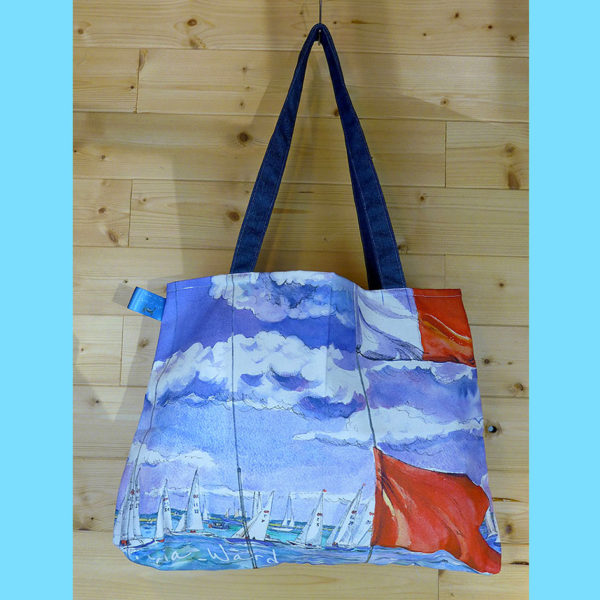 Cotton tote bag with Cowes print, made on Isle of Wight.