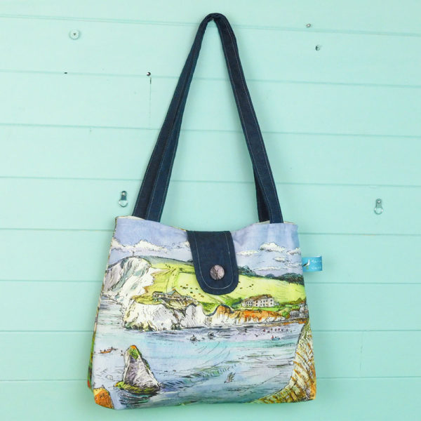 Freshwater bay on the Isle of wight tote bag