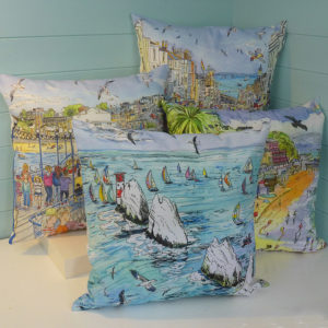 four isle of wight cushions