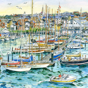 Classic yachts at Cowes yacht Haven Isle of Wight