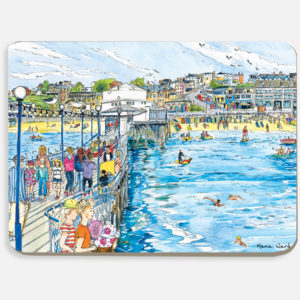 338, sandown pier, isle of wight, IOW, candy floss, placemat