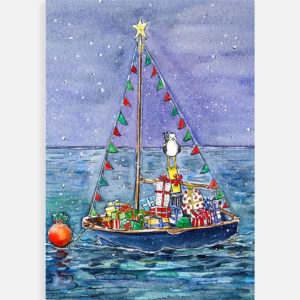 isle of wight Christmas, Christmas dinghy