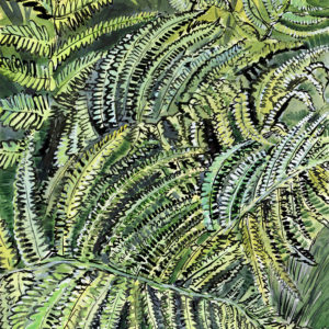 fern painting, nature